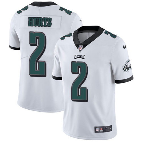 Nike Eagles #2 Jalen Hurts White Youth Stitched NFL Vapor Untouchable Limited Jersey